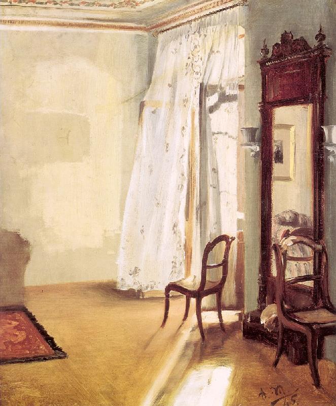 Adolph von Menzel The French Window Sweden oil painting art